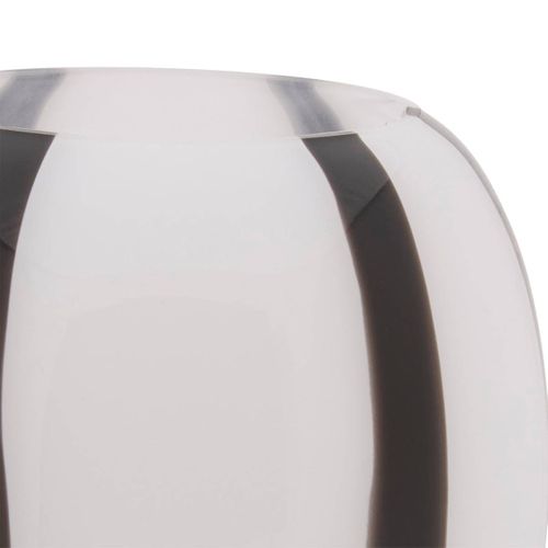 Vase Piero Noir Et Blanc H20cm