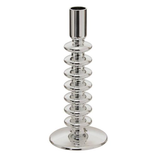 Bougeoir Sky Argent 9x9cm