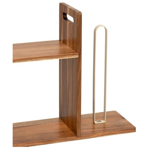 Etagère Et Porte-rouleau 2 Niveaux Acacia