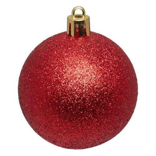Déco De Sapin Lot De 60 Boules De Noël De 4 à 8 Cm - Rouge Et Doré
