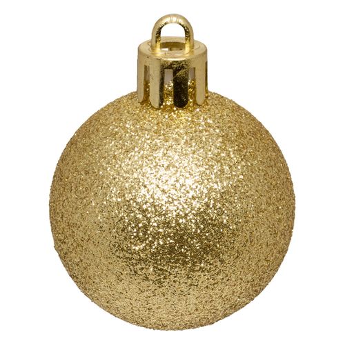 Déco De Sapin Lot De 60 Boules De Noël De 4 à 8 Cm - Rouge Et Doré
