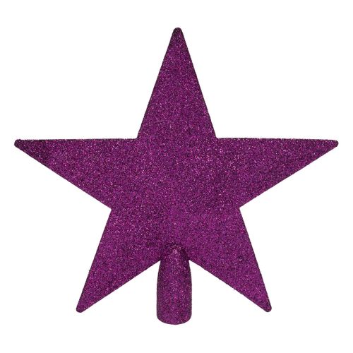 Déco De Sapin De Noël Kit De 18 Pièces Boules Et Cimier - Violet