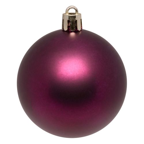 Déco De Sapin De Noël Kit De 18 Pièces Boules Et Cimier - Violet