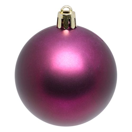 Déco De Sapin Lot De 9 Boules De Noël D 6 Cm - Violet