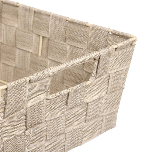Panier Lise Biseauté L28cm Beige