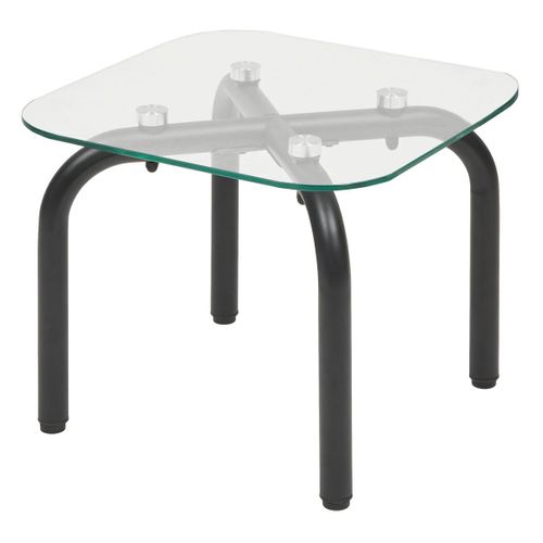 Lot De 2 Tables D'appoint Hecate Argent 50x50cm