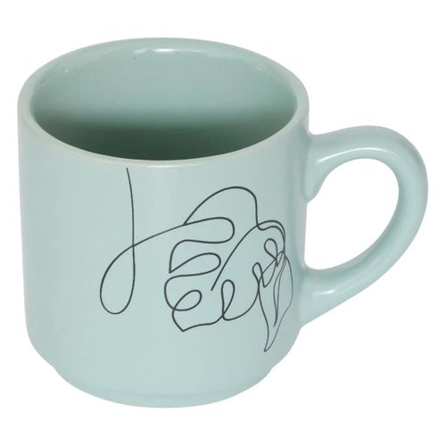 Lot De 4 Mugs Sur Rack "visage" 12cl Multicolore