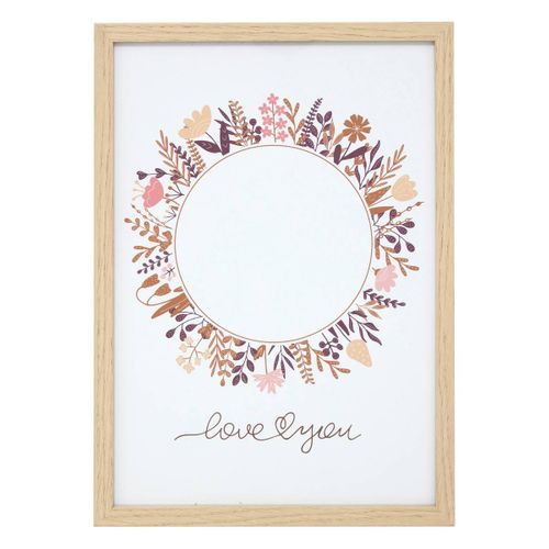 Coffret Cadre à Empreintes 31,6x22,6cm Avec Tampon Encreur Nomade