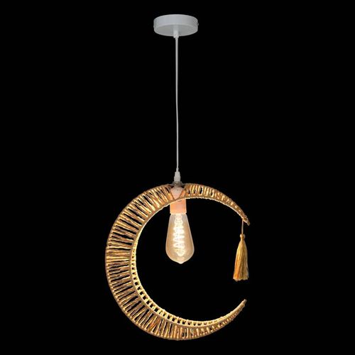 Suspension Lune Bella 33 Cm Corde Atmosphera