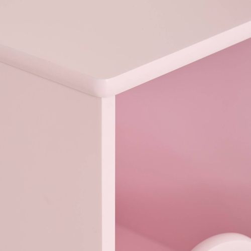 Table De Chevet Enfant Douceur Rose 35,5x40cm