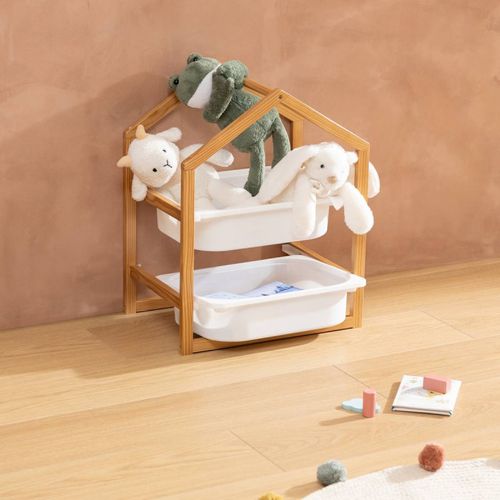 Meuble 2 Bacs Rangement Enfant Bako Atmosphera