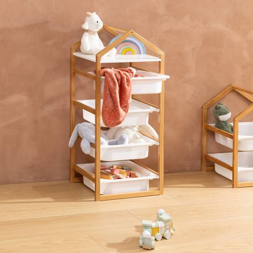 Meuble 4 Bacs Rangement Enfant Bako Atmosphera