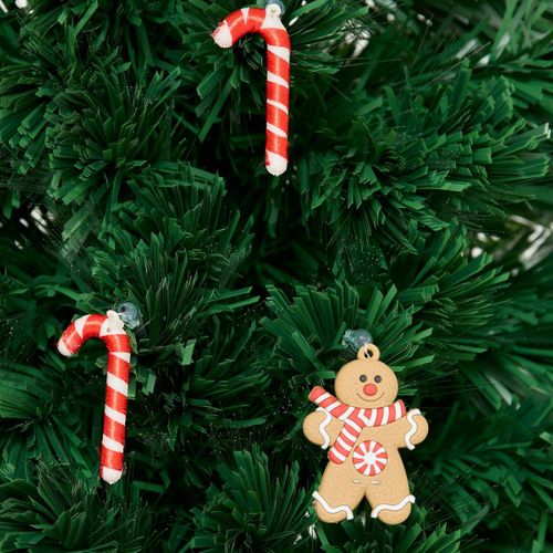 Sapin Lumineux Fibre Optique Mannelé 53 LED H.120cm