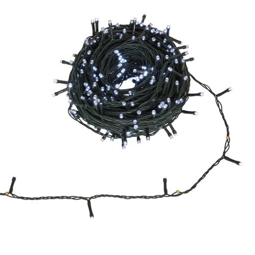 Guirlande Lumineuse Extérieure Solaire 300 LED Blanc Froid L.30m