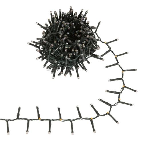 Guirlande Cluster Lumineuse Extérieure Solaire 400 LED Multicolore L.8m