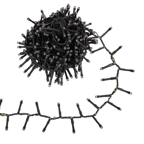 Guirlande Cluster Lumineuse Extérieure Solaire 400 LED Blanc Froid L.8m