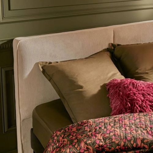 Tête De Lit Wonta 163 X 101 Cm Velours Beige