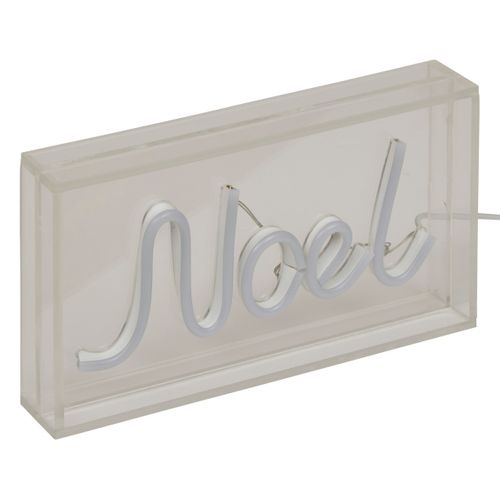 Déco Lumineuse à Poser Néon LED Rouge "noel" L 23 Cm