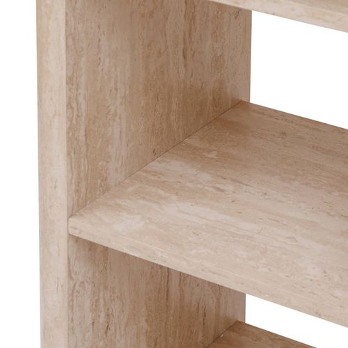 Table Haute Bar Anaya 120 Cm Mdf Effet Travertin