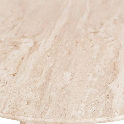 Table Haute Bar Anaya 120 Cm Mdf Effet Travertin