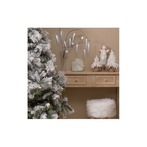 Guirlande Lumineuse Glaçons 10 LED Blanc Froid L 135 Cm