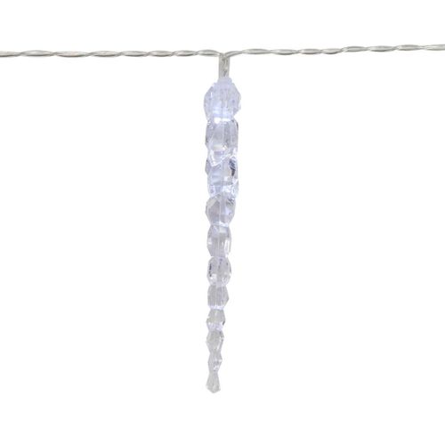 Guirlande Lumineuse Glaçons 10 LED Blanc Froid L 135 Cm