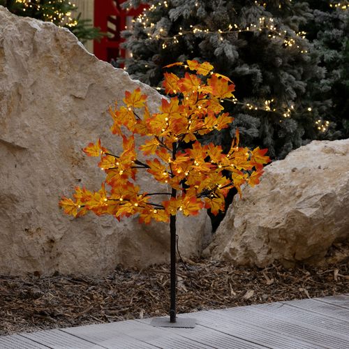 Arbre De Noël Lumineux 90 Cm Extérieur 92 LED Blanc Chaud