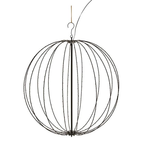 Déco Lumineuse Boule à Suspendre En Métal 400 LED Blanc Chaud D 60 Cm