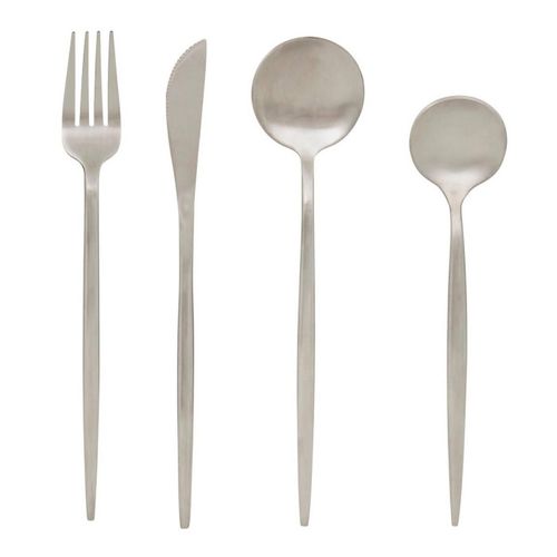 Ménagère 24 Pièces En Inox "sky Lounge" 22cm Argent