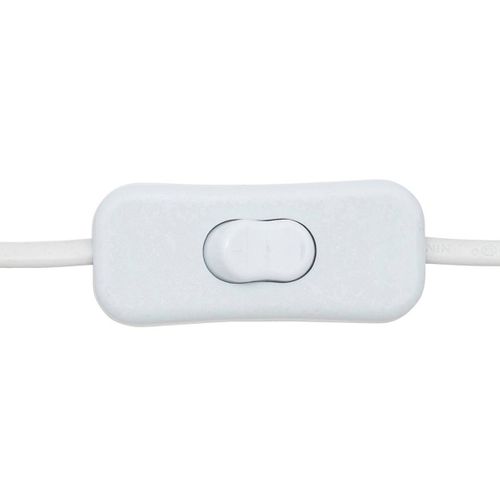 Lampe Droite Bouclette Toxey H.22cm Blanc