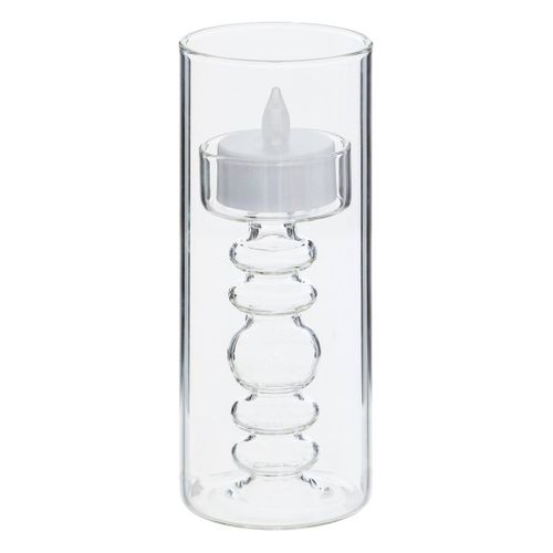 Bougie LED Lena Transparent 6x6cm