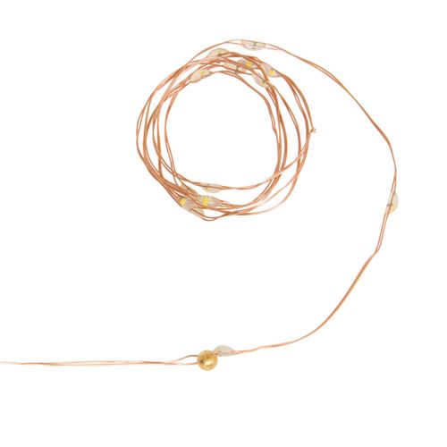 Guirlande Lumineuse Intérieur 20 LED Blanc Chaud Sur 1 Mètre