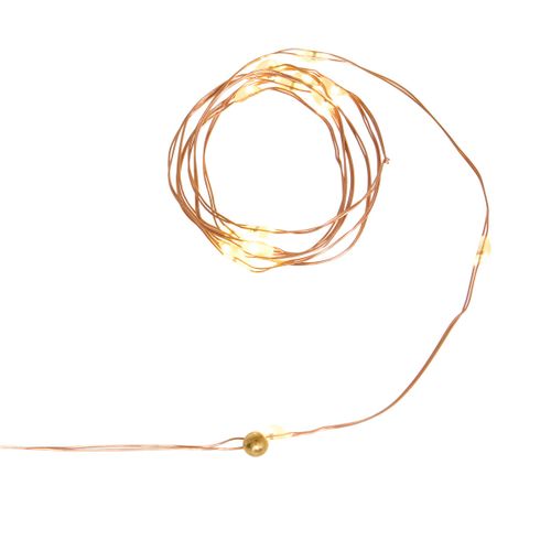 Guirlande Lumineuse Intérieur 20 LED Blanc Chaud Sur 1 Mètre