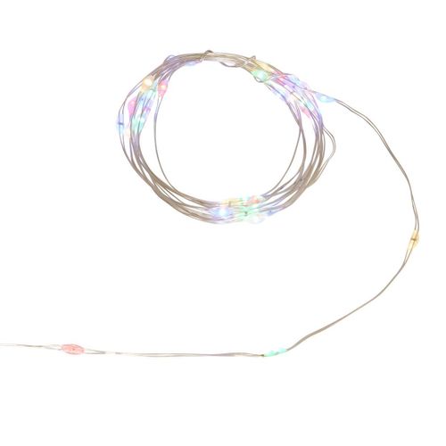 Guirlande Lumineuse Intérieur 40 LED Multicolore Sur 2 Mètres