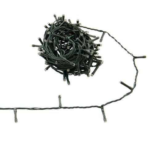 Guirlande Lumineuse Solaire 200 LED Blanc Chaud 20 Mètres Et 8 Jeux De Lumière