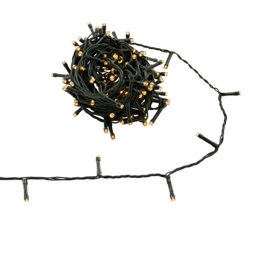 Guirlande Lumineuse Solaire 200 LED Blanc Chaud 20 Mètres Et 8 Jeux De Lumière