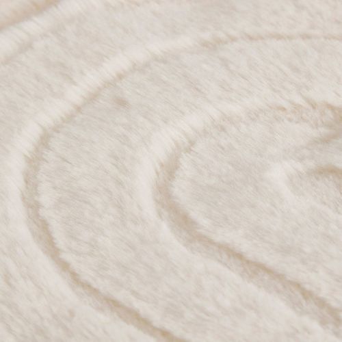 Plaid XL Imitation Fourrure "arka" 180x230cm Ivoire