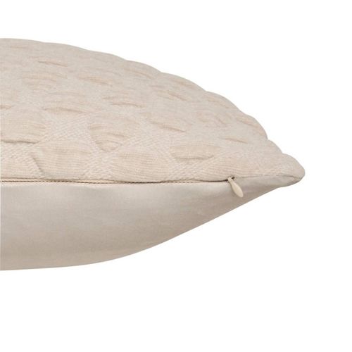 Coussin Chenillé 3d "nova" 40x40cm Beige