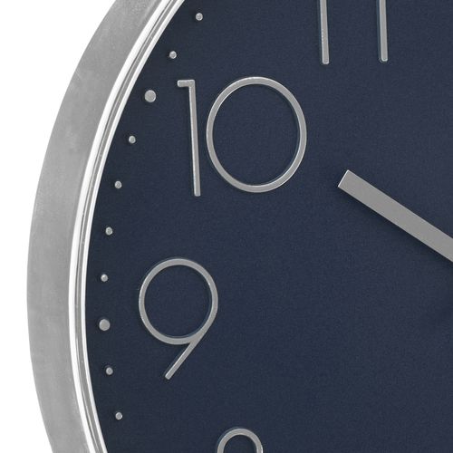 Horloge plastique 3D Ø 30 cm  Bleu / Jaune / Gris