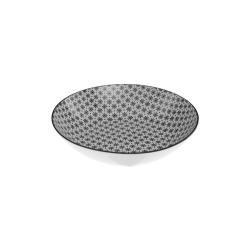 Assiette creuse Ø.20 cm BOHEMIA Noir / Blanc