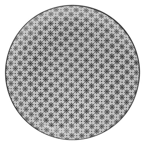 Assiette dessert Ø.19 cm BOHEMIA Noir / Blanc