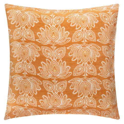 Housse de coussin 40x40 cm FLEUR Ocre