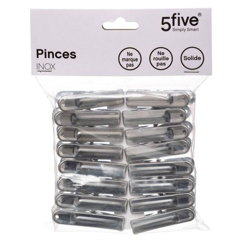 Lot De 16 Pinces à Linge En Inox