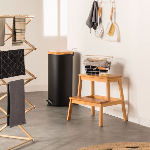 Marchepied 2 Marches En Bambou