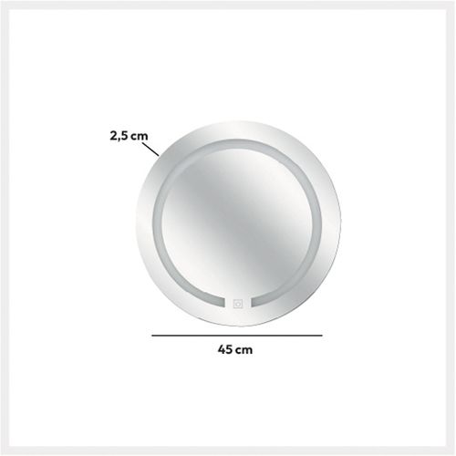 Miroir Rond à LED 45cm