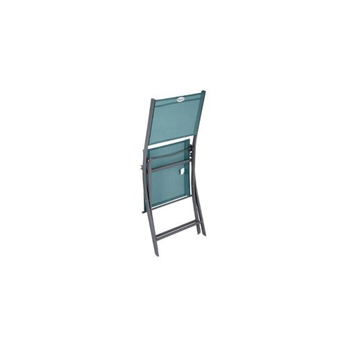 Chaise Pliante Modula Bleu Canard/graphite Hespéride