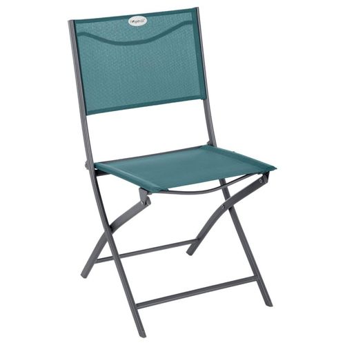 Chaise Pliante Modula Bleu Canard/graphite Hespéride