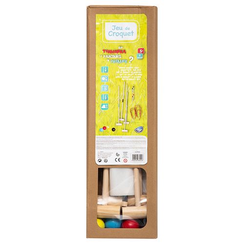 Jeu De Croquet En Bois Pour L'extérieur