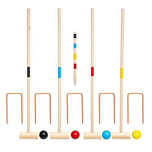 Jeu De Croquet En Bois Pour L'extérieur