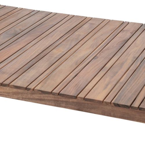 Table De Jardin En Bois 6 Personnes - L. 160 X H. 75 Cm - Beige